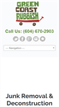 Mobile Screenshot of greencoastrubbish.com